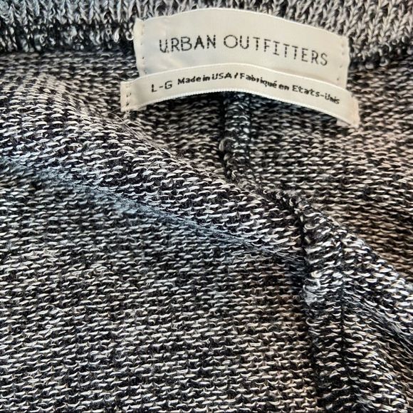 URBAN OUTFITTERS Tie Waist Top Marled Long Sleeve Stretch Pullover Large - Picture 5 of 6